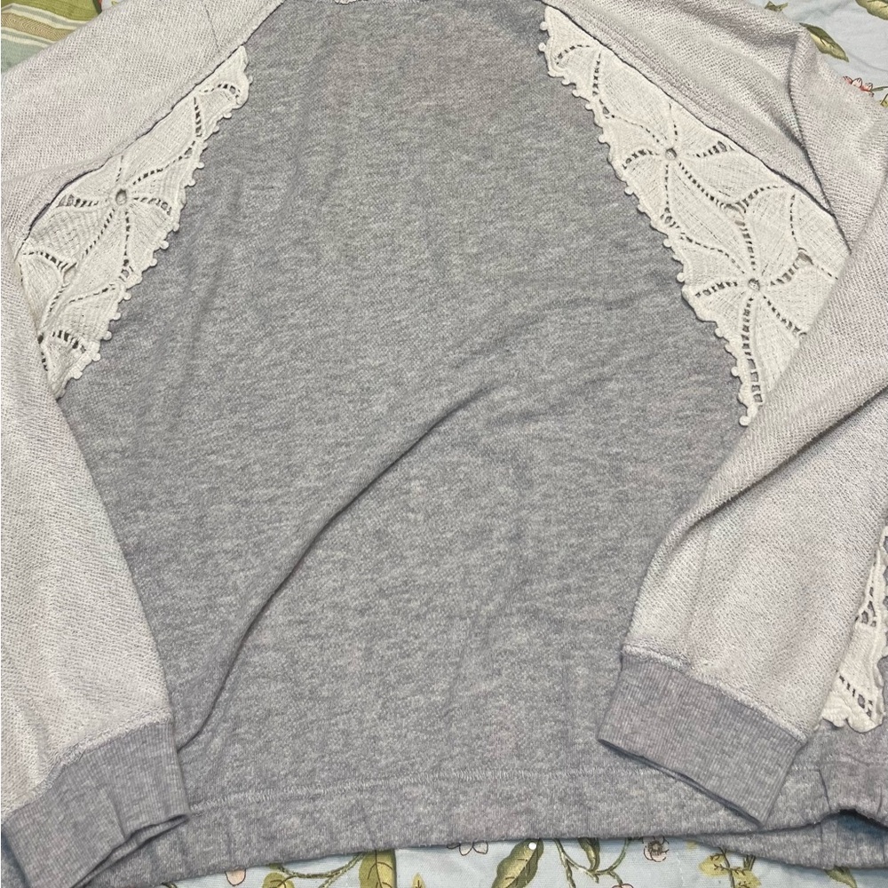 Free People Crochet Pull Over Long Sleeve - Picture 3 of 16